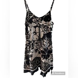 Jams World girls floral black white dress